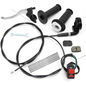 Throttle Assembly Kit with Brake Clutch Lever for Mini Bike 22mm7/8" Handlebars Replacement for Coleman CT100U CC100X Replacement for Baja Doodlebug DB30