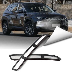 LED Front Bumper Fog Lights White DRL Daytime Running Lamp Amber Turn Signal Light Assembly Compatible With Hyundai Tucson 2022-2024 Accessories