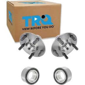 TRQ Wheel Hubs & Bearings Front Left Right Kit Set of 4 for 05-10 Honda Odyssey