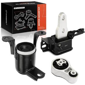 A-Premium 3PCS Engine Motor Mount and Transmission Mount and Torque Strut Mount Kit Compatible with Ford Fiesta 2011 2012 2013 2014 1.6L, Automatic Dual Clutch Transmission, Automatic Transmission