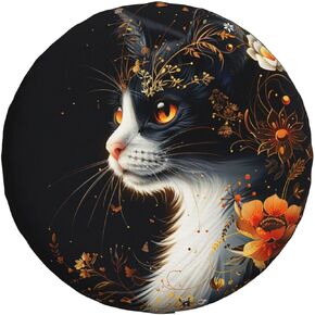 Halloween Spare Tire Cover Ghost Face Tire Cover Universal Wheel Protectors Wheel Covers for Rv Camper Travel Trailer SUV Truck 15 Inch