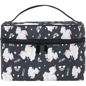 Makeup Bag, Goth Skulls Gothic Travel Makeup Organizer Bag Cosmetic Cases Toiletry Bags for Girl Women Ladies
