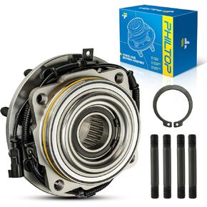 PHILTOP 515130 4WD Front Wheel Bearing Fit for Ford F-250 Super Duty 2011-2016, Ford F-350 Super Duty 2011-2016, 8 Lugs Wheel Hub Assembly W/ABS