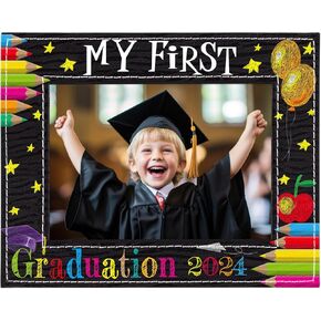 FaCraft Preschool Graduation Gift - 4x6 Preschool Graduation Picture Frames Vertical 2025 Cute My First Kindergarten Gift for Kids Boys Girls