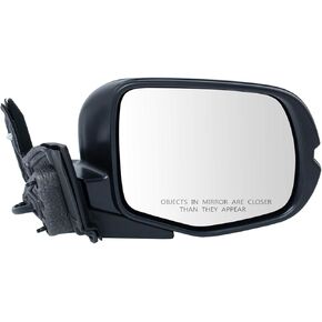 TRQ Right Mirror Manual Folding without Memory Passenger Side Compatible with 2019-2021 Honda Pilot HO1321334