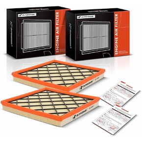 A-Premium 2-PC Engine Air Filter Compatible with Buick Cascada, Verano & Chevrolet Cruze, Cruze Limited, 2011-2019, 1.6L 2.0L 2.4L, Flexible Panel, Replace# 13272719