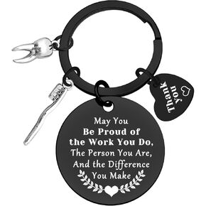 Xiahuyu Dentist Keychain Gifts for Men Women Dentist Appreciation Gift Dental Hygienist Gift Dental Assistant Gift Dental Nurse Gift Dentist Graduation Gift Christmas Birthday Retirement Gift