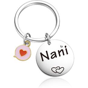 Nani Christmas Keychain For Grandmother Gifts Mimi Jewelry Granny Keychain Grandma Gift