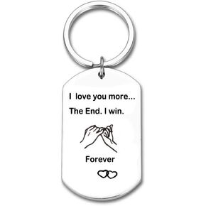 Couple Gifts to My Love Keychain Gift for Boyfriend Husband Wife Girlfriend Anniversary Valentine's Day Birthday Key Ring