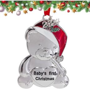 Baby's First Christmas Ornaments 2024, My First Christmas Ornament 2024 Girl Boy Baby 1st Christmas Ornament for Newborn Christmas Keepsake Gifts Decorations