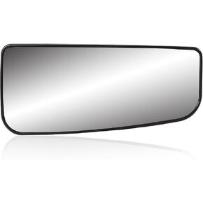 Driver Left Side Heated Mirror, Lower Tow Mirror Glass Replacement for 2015-2020 Ford F150, 2017-2020 Ford F250 F350 - Towing Convex Mirror with Rear Holder