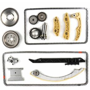 Engine Timing Chain Kit 2.0L 2.2L 2.4L Fit for Chevy 2006-2015 for GMC 01-16 Saab 03-05 Saturn 06-09 for Buick-auto 11-15 Car Engine Components Compatible with Pontiac-auto 06-09