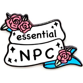 Essential NPC Pins - Fun Series - Enamel Lapel Pin - Plated Badge for Clothing, Bags, and Lanyards