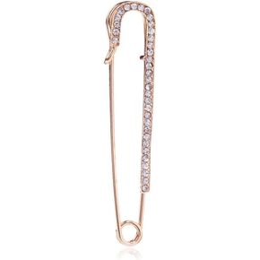 Delicate Big Safety Pin Rhinestones Brooches Pins Minimalist Brooch Classic for Women Men Ladies Girls for Party Dance Banquet Dainty Elegant Lapel Pins Dress Suit Shirt Bag Hat Shawl Sweater Ceremony Clothes Accessories Daily Jewelry Mother's Day Valenti