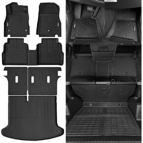 All Weather Floor Mats Fit for 2018-2024 Nissan Kicks Floor Mats & Trunk Mat & Backrest Mats Replacement for Nissan Kicks Accessories Odorless Anti-Slip Floor Mats