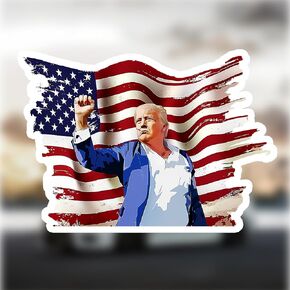 Trump Stickers (Large 5.6inch), Trump Decal, Trump Bumper Stickers, Trump Stickers for Cars, Donald Trump Stickers, Trump Decals for Vehicles, Trump Sticker Funny, MAGA Stickers Trump 2024