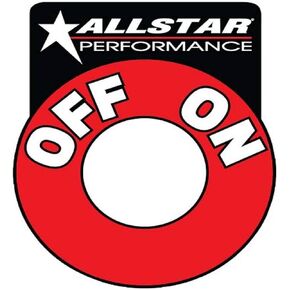 Allstar Performance Allstar-ALL99045 On/Off Battery Disconnect Decal