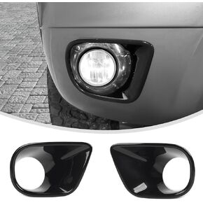 Linskip Front Fog Light Covers Compatible with Avalanche/Suburban/Tahoe 2007-2014, Fog Lamp Trim, Exterior Accessories(Black)