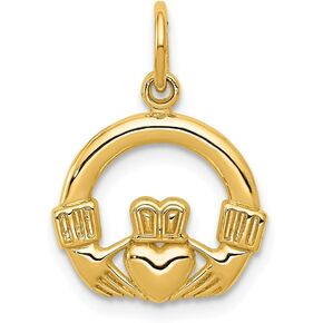 Jewels By Lux 14K Yellow Gold Claddagh Charm