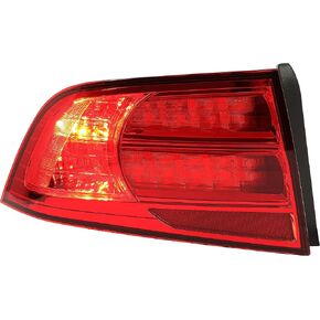 KUAFU Tail Light Compatible with 2004-2008 Honda Acura TL Replacement for 33551-SEP-A01 AC2818104 Rear Tail Lamp Taillight Driver Side - Red Lens & Chrome Housing