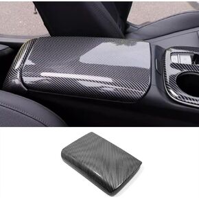 Car Accessories Fit for Hyundai Tucson 2024 2023 2022 Interior Armrest Box Cover Trim Center Console Protector Cap (Carbon Fiber Style) 1PCS ABS