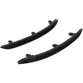 Fydun 2PCS Reflector Insert Left and Right Gloss Black Car Exterior Parts Replacement for MK8 Standard 2021+