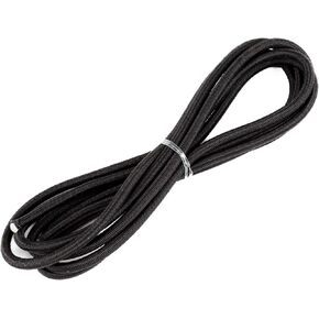 CARTMAN 1/4“ Marine Grade Elastic Cord Crafting Stretch String, 10ft, for Camping, Kayak Deck, Crafting Black Color