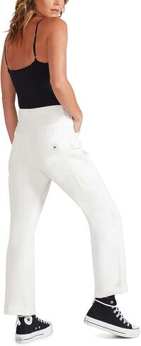 FIVESTAR GENERAL بنطال كاربنتر ذو مقاس مريح، متوسط ​​الارتفاع، جيوب متعددة الاستخدامات، زر إغلاق مع سحاب in Kuwait