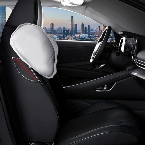 أغطية مقاعد مخصصة من AOMSAZTO لشركة Hyundai Elantra: 2021 2022 2023 2024 SE SEL 2021-2023 أغطية مقاعد السيارة من الجلد الأزرق الهجين مجموعة كاملة باللون الأسود in Kuwait