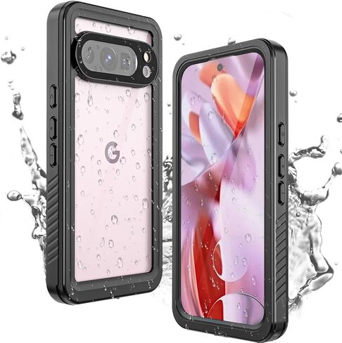 Miimall Cases for Google Pixel 9 Pro XL Case Waterproof, Built-in Camera & Screen Protector, IP68 Waterproof, Military Grade Shockproof Dustproof Full Body Rugged Phone Case for Pixel 9 Pro XL 6.8" in Saudi Arabia