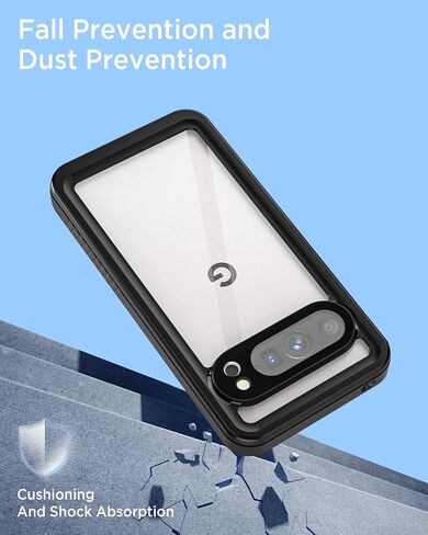 Miimall Cases for Google Pixel 9 Pro XL Case Waterproof, Built-in Camera & Screen Protector, IP68 Waterproof, Military Grade Shockproof Dustproof Full Body Rugged Phone Case for Pixel 9 Pro XL 6.8" in Saudi Arabia