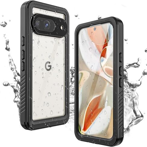 Miimall Cases for Google Pixel 9 Pro XL Case Waterproof, Built-in Camera & Screen Protector, IP68 Waterproof, Military Grade Shockproof Dustproof Full Body Rugged Phone Case for Pixel 9 Pro XL 6.8" in Saudi Arabia