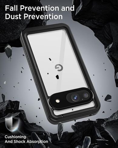 Miimall Cases for Google Pixel 9 Pro XL Case Waterproof, Built-in Camera & Screen Protector, IP68 Waterproof, Military Grade Shockproof Dustproof Full Body Rugged Phone Case for Pixel 9 Pro XL 6.8" in Saudi Arabia