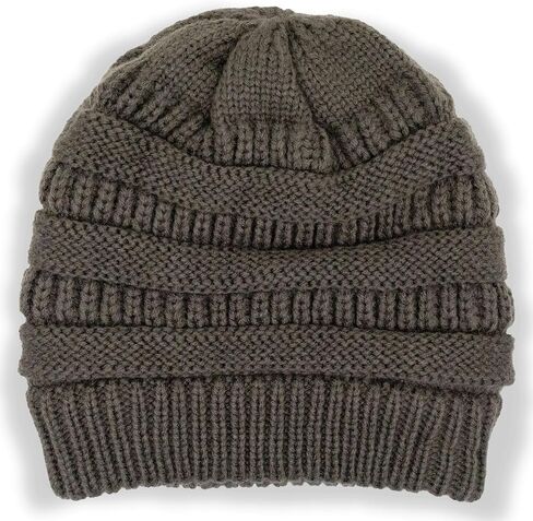 Winter Beanie Hat for Men & Women Warm Thick Knit Slouchy Skull Cap, Soft Stretch Cable Skully Comfortable Lined Stocking Hat in Saudi Arabia
