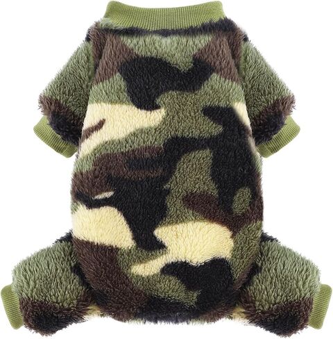 Dog Pajamas for Small Dogs Girl Boy Winter Onesies Pjs Cold Weather Puppy 4 Legged Sweater Clothes for Chihuahua Yorkie Teacup Jumpsuit Cute Pet Outfits Apparel Coats (Polka Dot 1, X-Small) in Kuwait