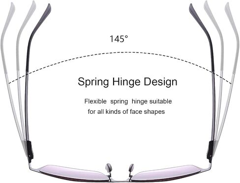 Full Lens Reading Glasses UV Protection Spring Hinges Sunglasses Anti Blue Light Sun Readers for Men Women Non Bifocal in Saudi Arabia