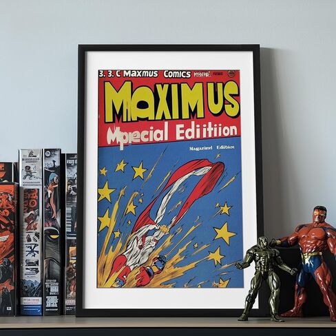 eletecpro Comic Book Frame, 1 Pack 8x12 Comic Picture Magazine Frame with Mat, Fits Current Comics up to 6 3/4" x 10 1/4", Wall or Tabletop Display, Black in Kuwait