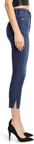 Good American Womens Good Waist Denim Skinny Fit Cropped Jeans in Saudi Arabia