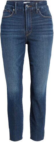 Good American Womens Good Waist Denim Skinny Fit Cropped Jeans in Saudi Arabia