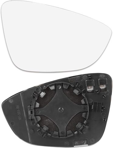 TOP-VIGOR 1-Pack Passenger Side Heated Mirror Glass Compatible with 2009-2016 Volkswagen CC, 2009-2016 Volkswagen Eos, 2012 Volkswagen Passat, Right Side View Convex Mirror with Backing Plate in Kuwait