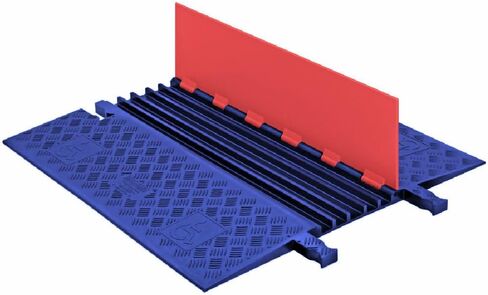 Guard Dog GD5X75-B/B Polyurethane Heavy Duty 5 Channel Low Profile Cable Protector with ADA Compliant Ramp, Black Lid with Black Ramp, 36" Length, 33.3" Width, 1.25" Height in Saudi Arabia