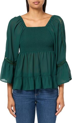 بلوزة Angie نسائية بأكمام طويلة ومزخرفة بالكروشيه in Kuwait