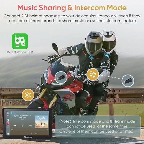 Carpuride W603 Motorcycle Carplay Screen, Wireless CarPlay & Android Auto for Moto, Remote Control，6.3" Waterproof Touchscreen, BT Trans, GPS Navigation, Siri, G00gle Assistant in Saudi Arabia