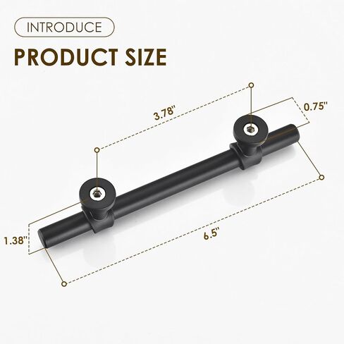 ALTAIR Matte Black Cabinet Pulls 10 Pack 3-3/4 Inch Kitchen Cabinets Handles Knobs Drawer Pull Cupboard Handle Hardware in Saudi Arabia