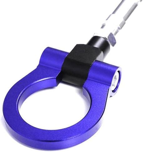 iJDMTOY Red Track Racing Style Tow Hook Ring Compatible with 2014-up Mazda3 Mazda6, 2013-up Mazda CX-5 & 2016-up Mazda MX-5, Made of Lightweight Aluminum in Saudi Arabia