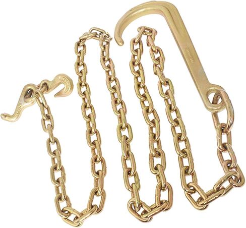 5/16 × 8 قدم الصف 70 سحب سلسلة 15 J هوك و T هوك صغير J هوك استبدال لاستعادة هادم المحور شاحنة جر سلسلة in Kuwait