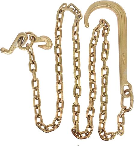 5/16 × 8 قدم الصف 70 سحب سلسلة 15 J هوك و T هوك صغير J هوك استبدال لاستعادة هادم المحور شاحنة جر سلسلة in Kuwait