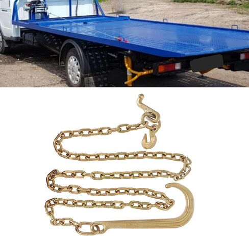 5/16 × 8 قدم الصف 70 سحب سلسلة 15 J هوك و T هوك صغير J هوك استبدال لاستعادة هادم المحور شاحنة جر سلسلة in Kuwait