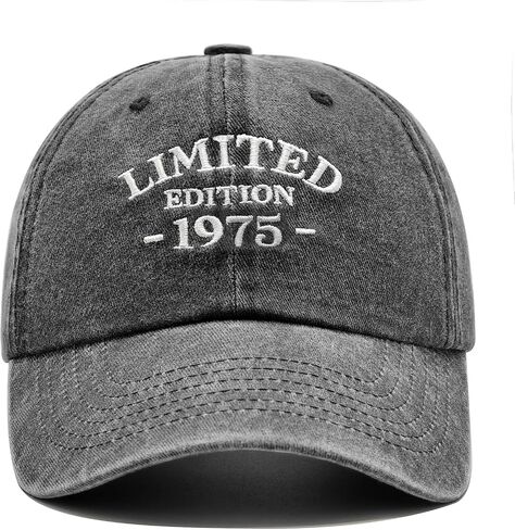 50th Birthday Gifts for Him Her, Happy 50th Birthday Decorations - Embroidered Baseball Cap Adjustable in Saudi Arabia