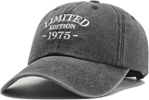 50th Birthday Gifts for Him Her, Happy 50th Birthday Decorations - Embroidered Baseball Cap Adjustable in Saudi Arabia